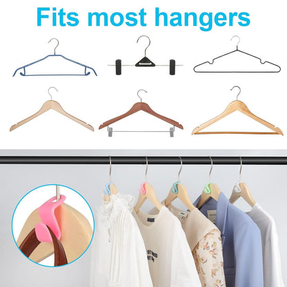 50 PCS Space Saving Hanger - Clothes Connector Hooks, Stacking Space Saver