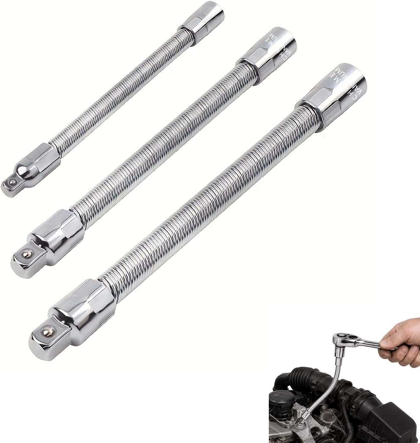 360 Flexible Socket Extension Bar for Impact Wrench Ratchet and Automotive Repair