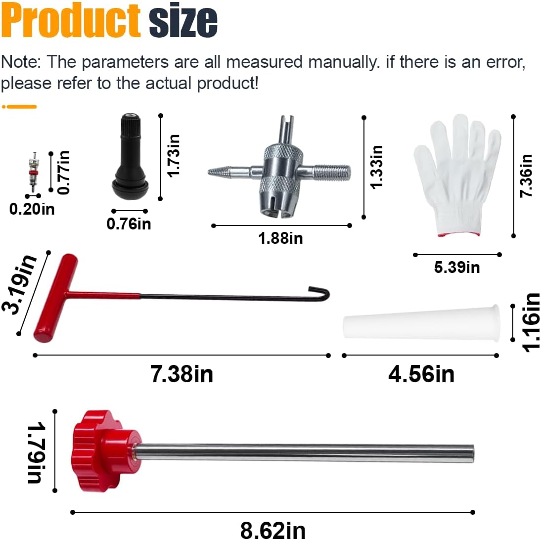 14-Piece Quick Change Tire Valve Stem Tool Kit for Car Truck ATV Motorcycle