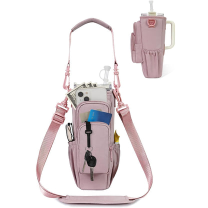 Water Bottle Carrier Bag with Handle Accessories Insulated Water Bottle Holder Pouch