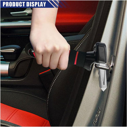 3 in 1 Car Door Handle for Elderly, Seatbelt Cutter and Window Breaker Car Door Latch Handle