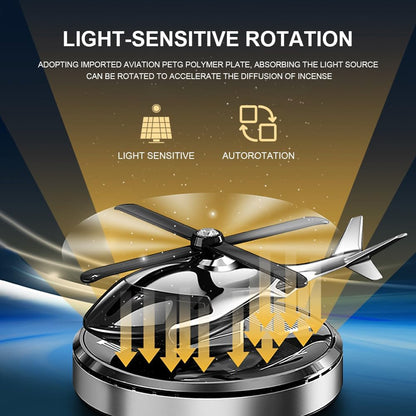 Helicopter Solar Energy Rotating Aromatherapy Aviation Al Alloy Diffuser