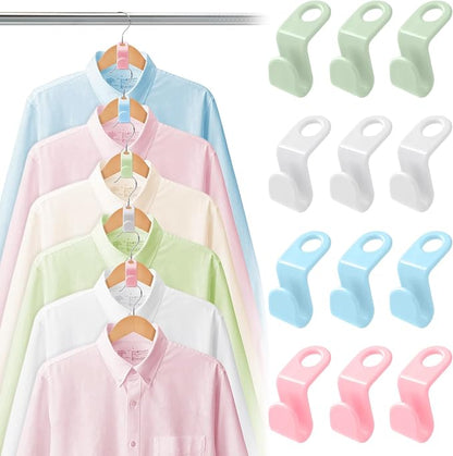 50PCS Clothes Hook Hanger Space Saving Closet Organizer