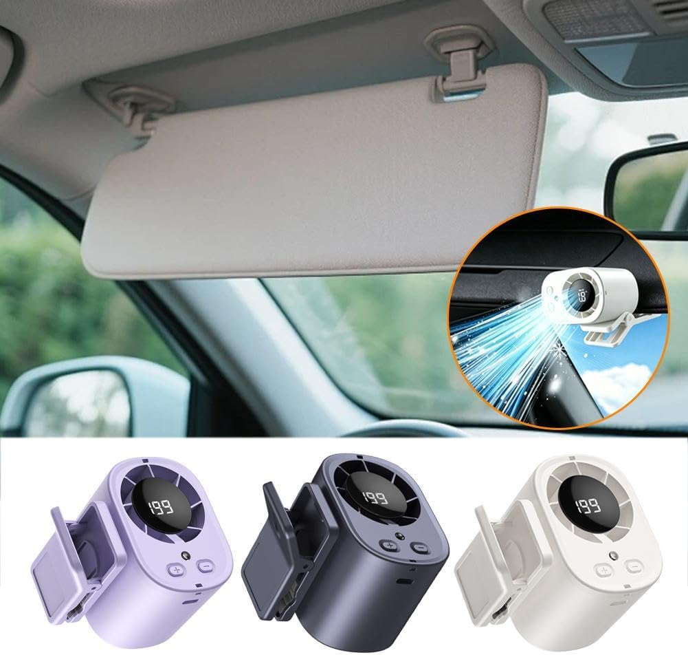 USB Rechargeable Clip on Air Conditioner Fan for Car