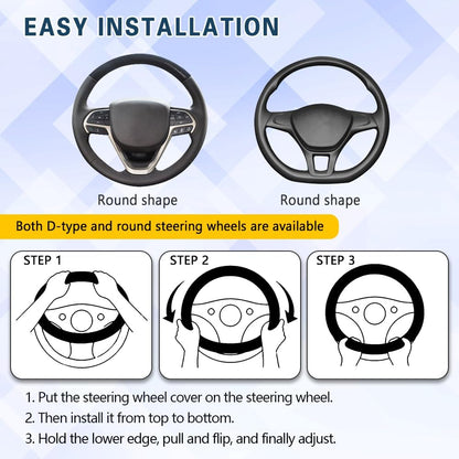 Universal Non-Slip Silicone Soft Car Steering Wheel Cover