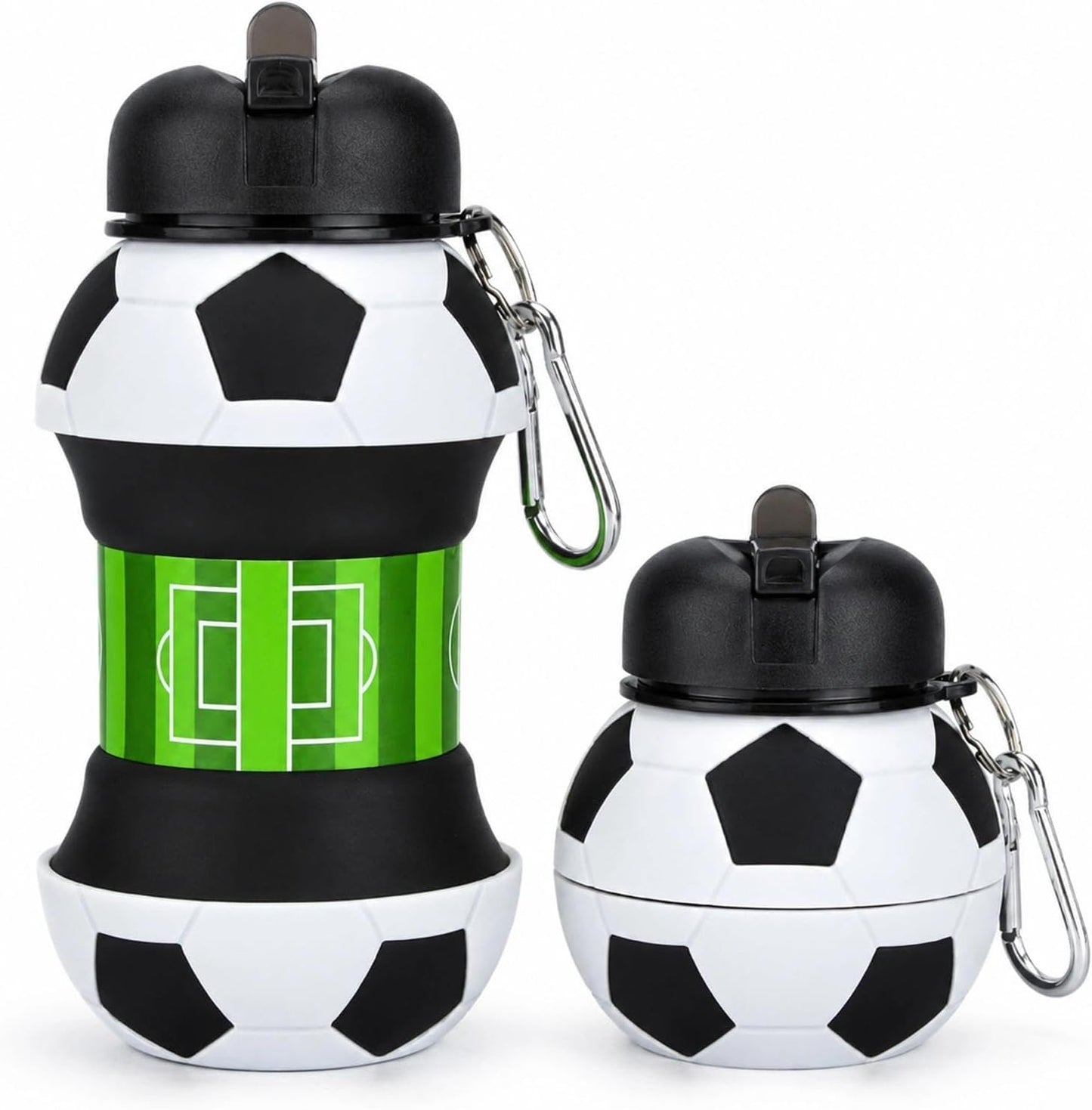 500ML Portable Soccer Ball Foldup Water Bottle