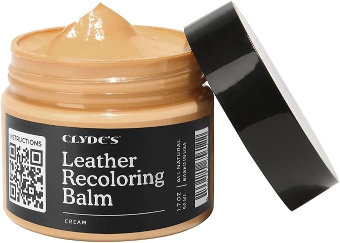 Color Restore & Scratch Repair Balm for Faded Leather Furniture, Car Seats, Sofa & Vinyl