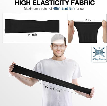 6 Pairs Sun Protection Cooling Arm Sleeves for Men & Women