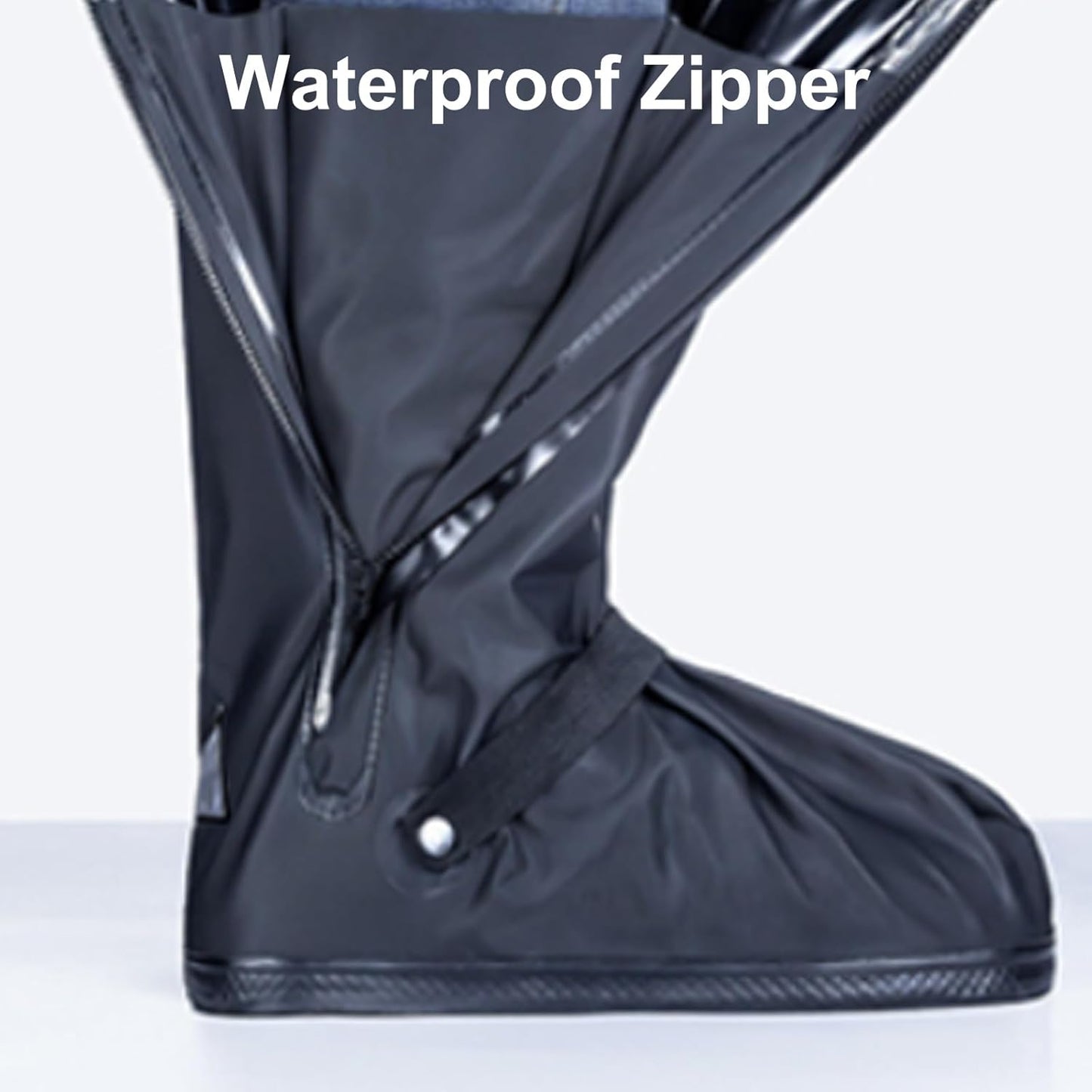 Non-Slip Zipper Waterproof Shoe Covers with Reflector