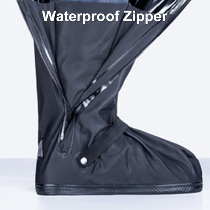Non-Slip Zipper Waterproof Shoe Covers with Reflector