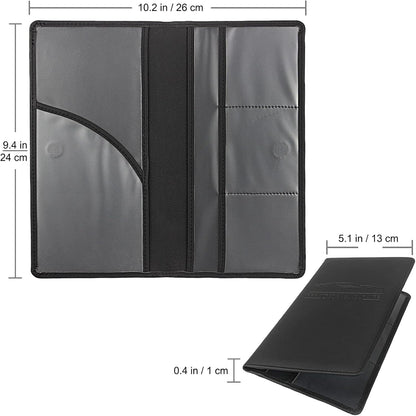 Car Registration & Insurance Card Holder - Magnetic Closure Vehicle Organizer