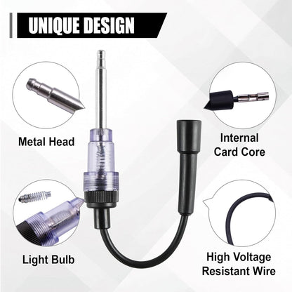 2PCS Inline Spark Plug Tester, Straight Boot Small Engine Spark Tester Tool