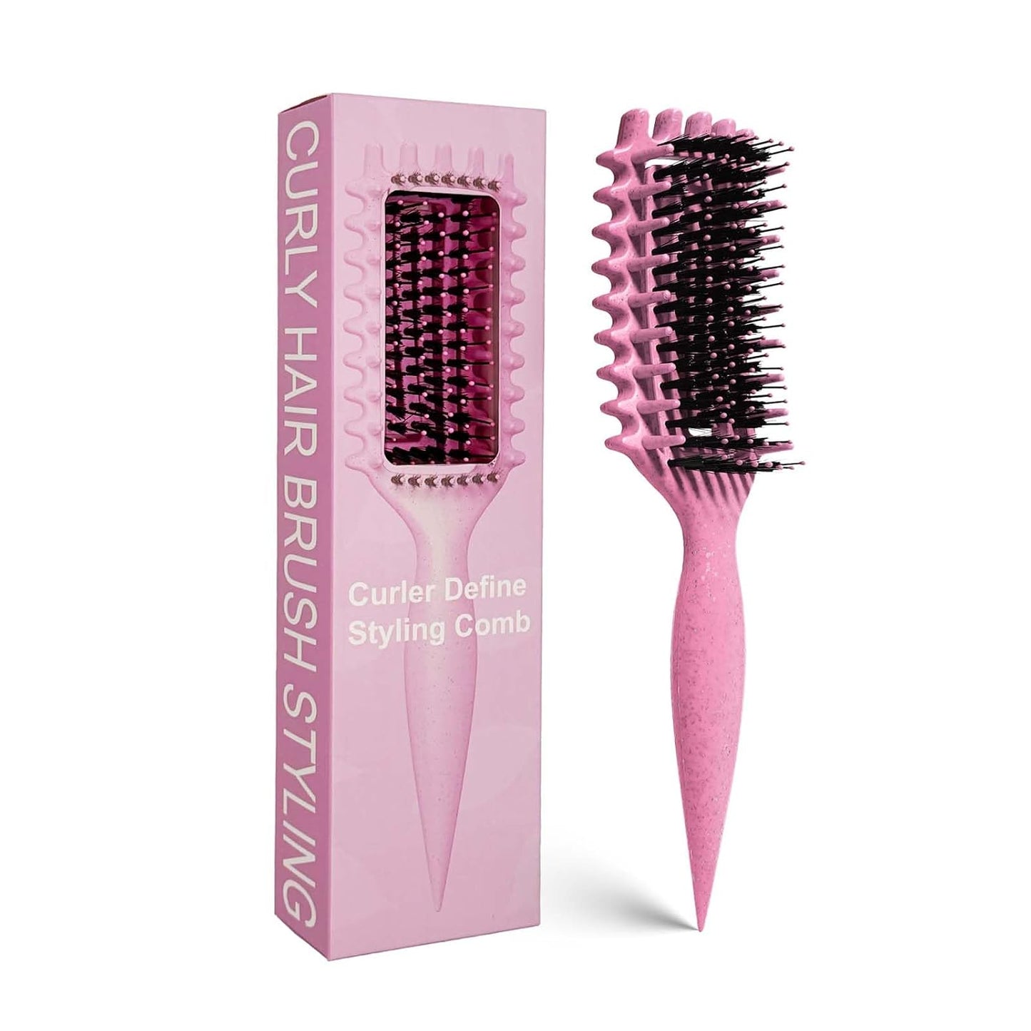 Curly Hair Brush Candybrush Curl Defining Brush for Detangling Shaping and Defining Curls