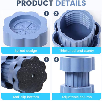 4 Pack Universal Heightening Pad for Washing Machine Base