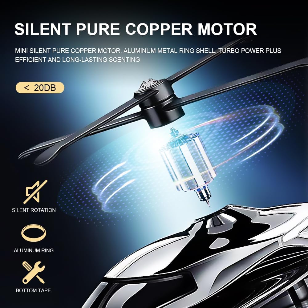 Helicopter Solar Energy Rotating Aromatherapy Aviation Al Alloy Diffuser