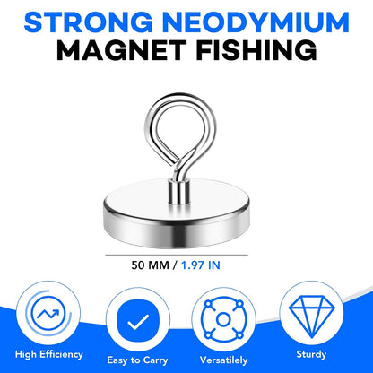Magnet Fishing 300 lbs Neodymium Rare Earth Magnets