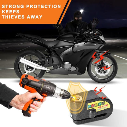Brake Wheel Lock | Strong Motorcycle Alarm Disc Lock Anti-Theft biccle Brake Wheel Lock