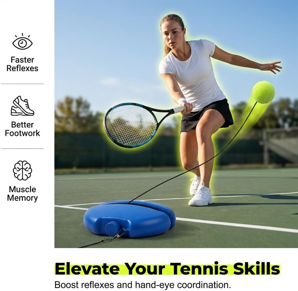 2026 New Tennis Trainer Rebound Ball Set Ideal Tennis Buddy for All Skill Levels