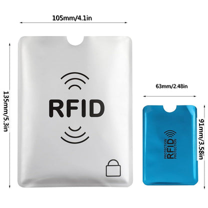 16 RFID Blocking Sleeves Set (12 Colorful Credit Card Protector RFID Blocking Sleeve & 4 RFID Passport Holder)