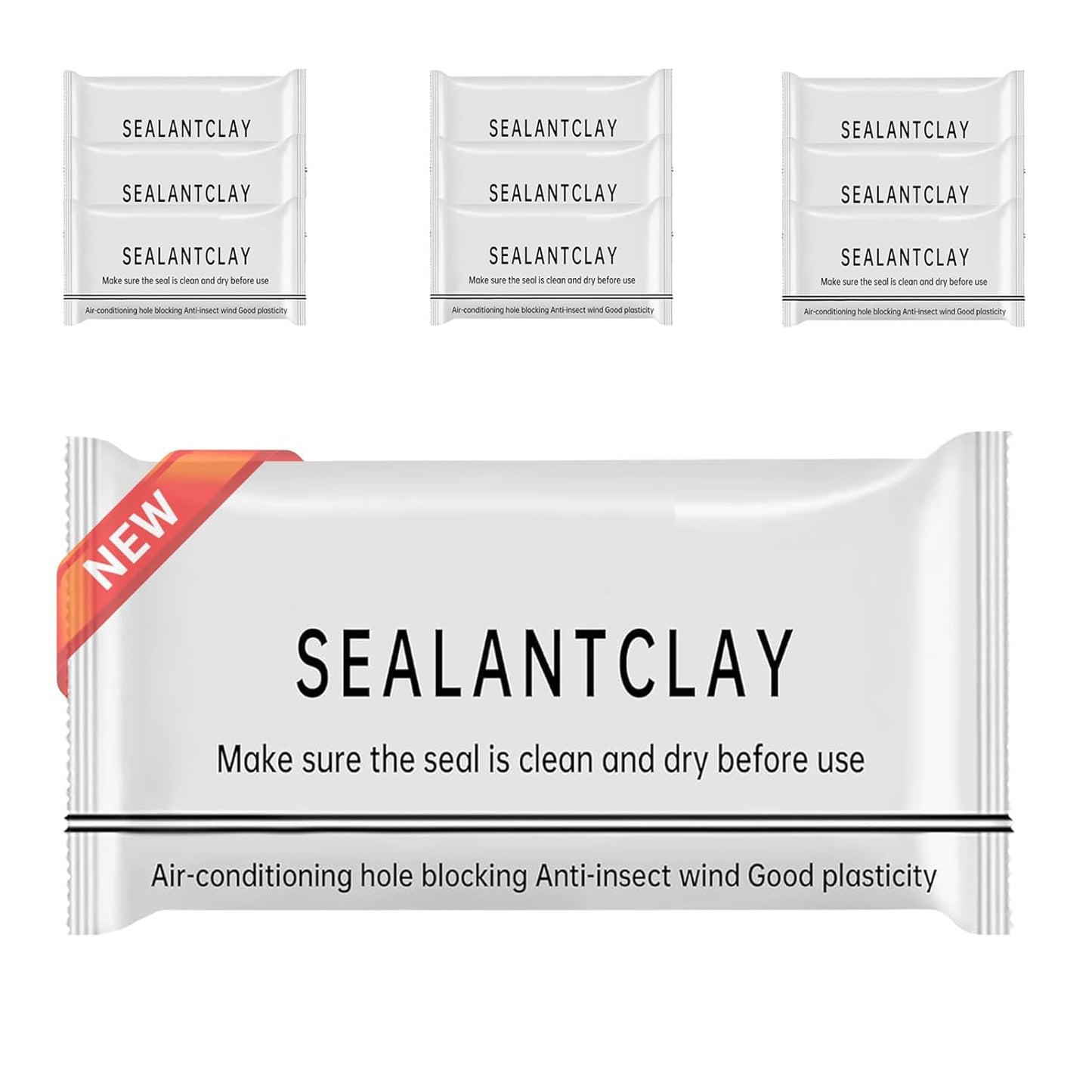 10PCS Solid Glue Waterproof Sealant, Quick Mending Mud for Drain Connection, Wall Hole
