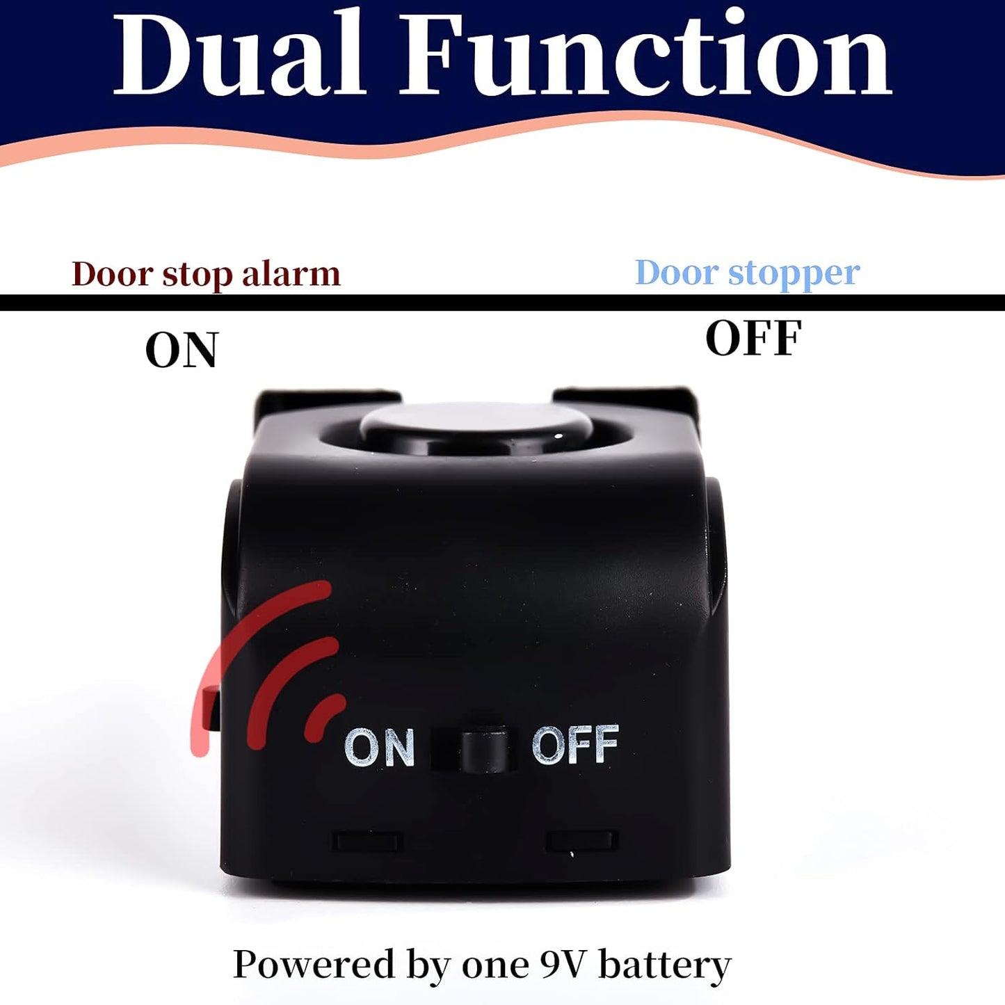 Door Stop Alarm with 120DB Siren for Home & Travel