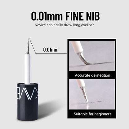 Glitter Liquid Eyeliner Colorful Set - 5 Colors Metallic Shimmer