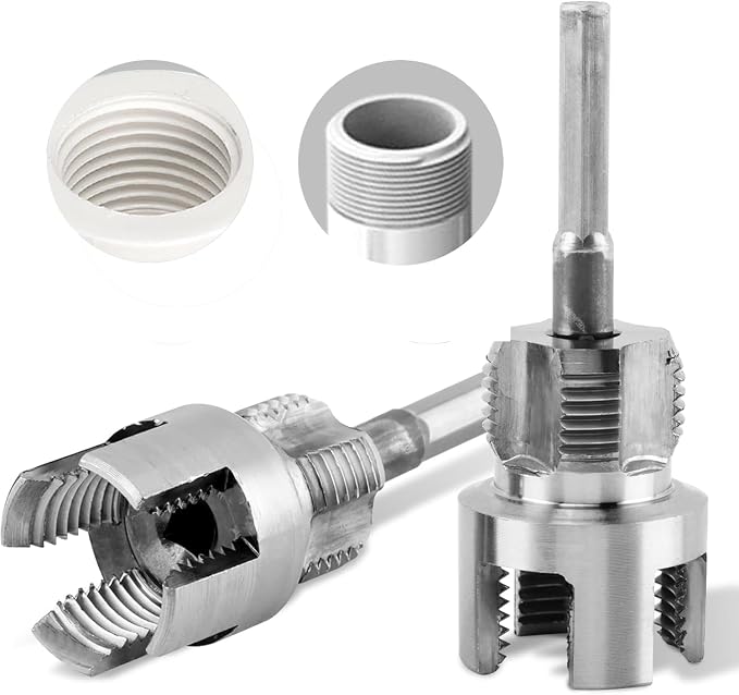 2 Pack Integrated Internal & External Pipe Threading Tool