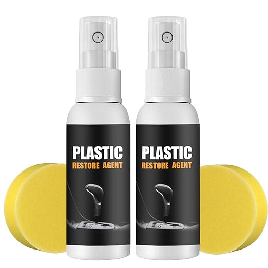 2 Pack Car Plastic Restorer Decal Restore Protectant Agen