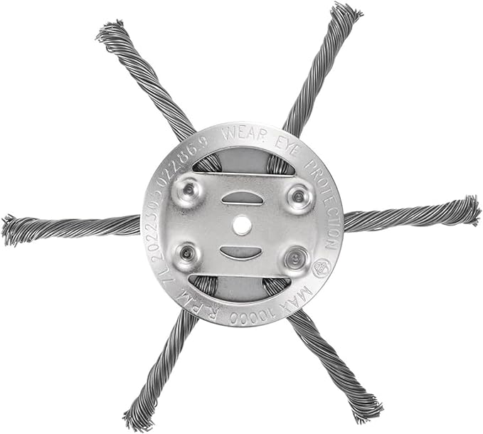 6-inch Heavy Steel Wire Trimmer Head High-Strength Weed Tool