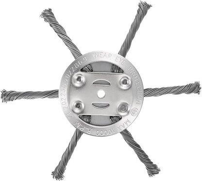 6-inch Heavy Steel Wire Trimmer Head High-Strength Weed Tool