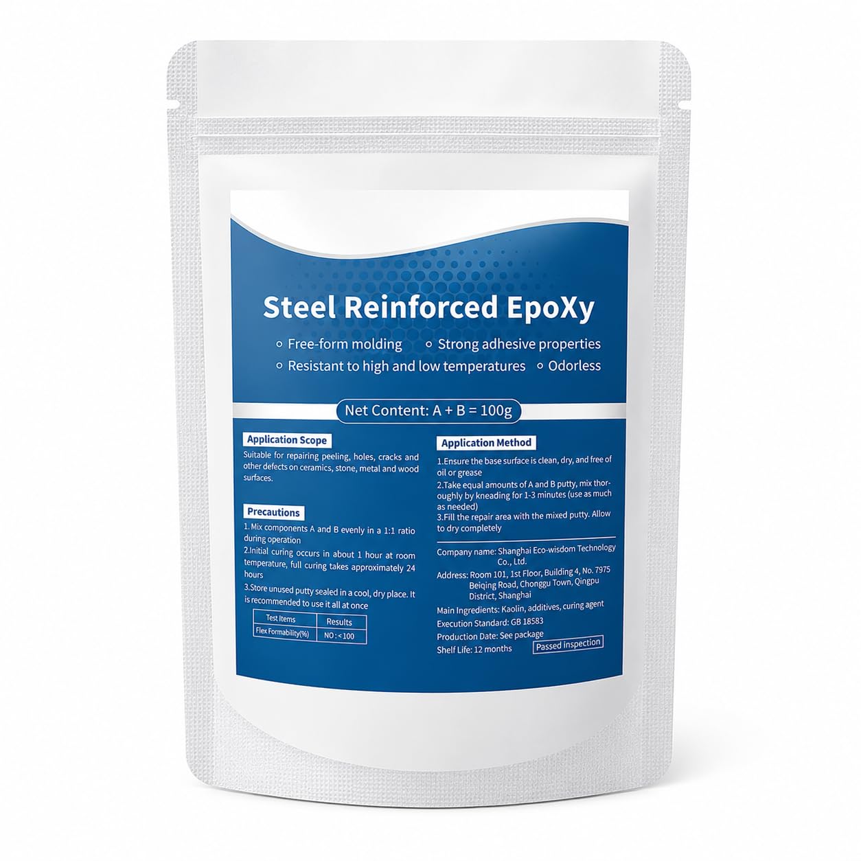 High-Strength Multi-Purpose Repair Clay Steel Reinforced Epoxy Putty