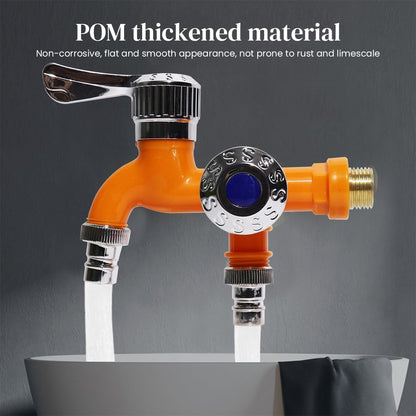 2-in-1 Multi-Functional Water Tap Faucet with Dual Valves