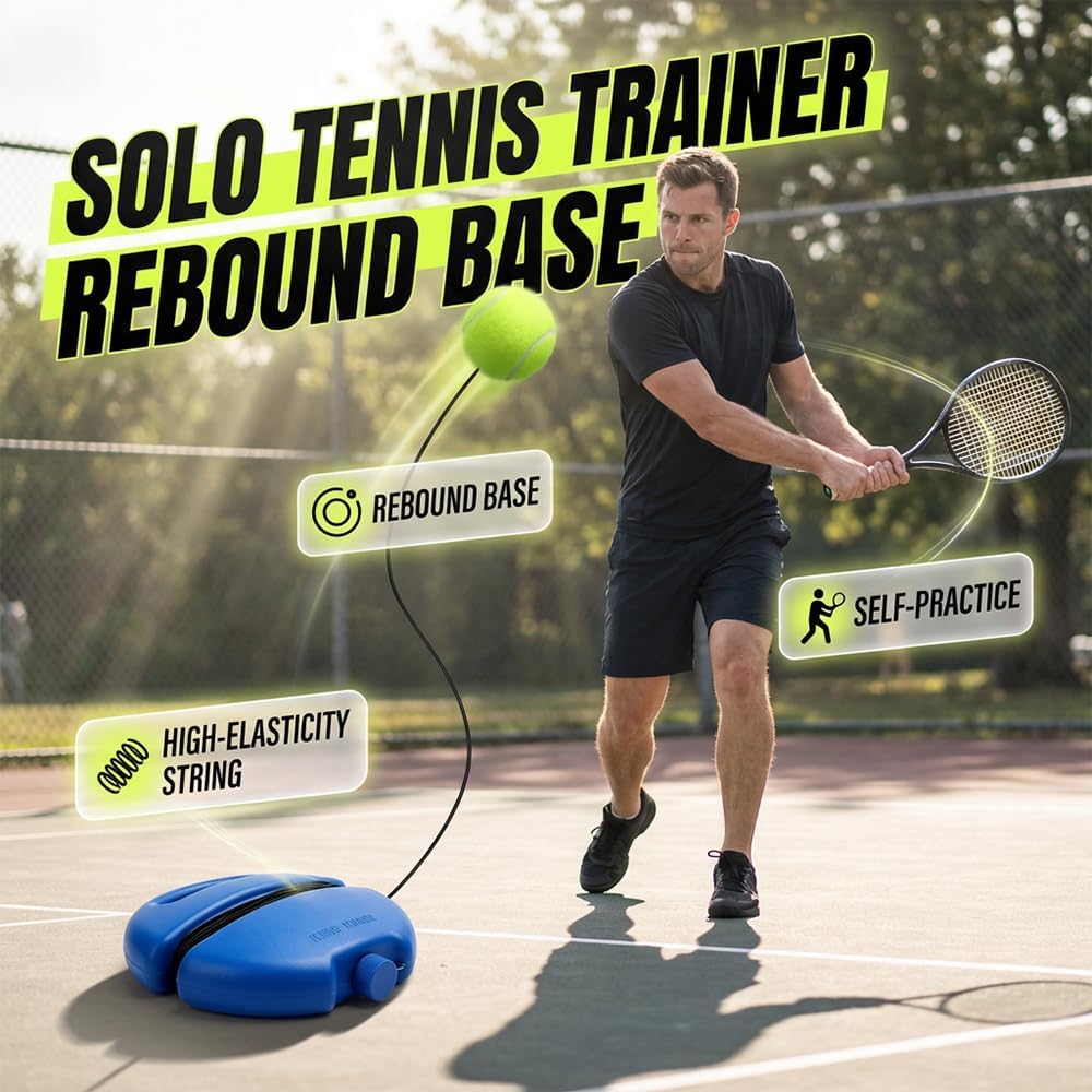 2026 New Tennis Trainer Rebound Ball Set Ideal Tennis Buddy for All Skill Levels