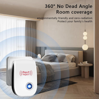 6 Pack Ultrasonic Plug in Pest Reject Indoor for Spiders, Mices, Mosquitoes, Roaches