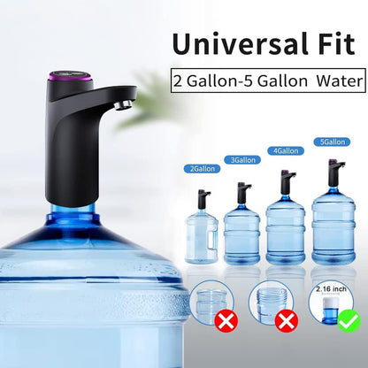 Water Dispenser Portable USB Charging Electric Bottle Pump