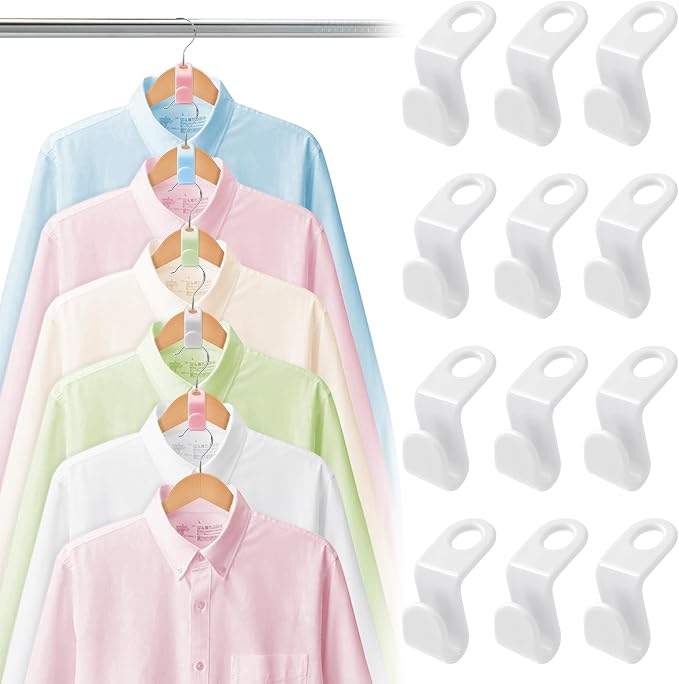 50PCS Clothes Hook Hanger Space Saving Closet Organizer
