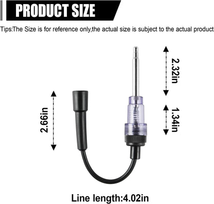 2PCS Inline Spark Plug Tester, Straight Boot Small Engine Spark Tester Tool