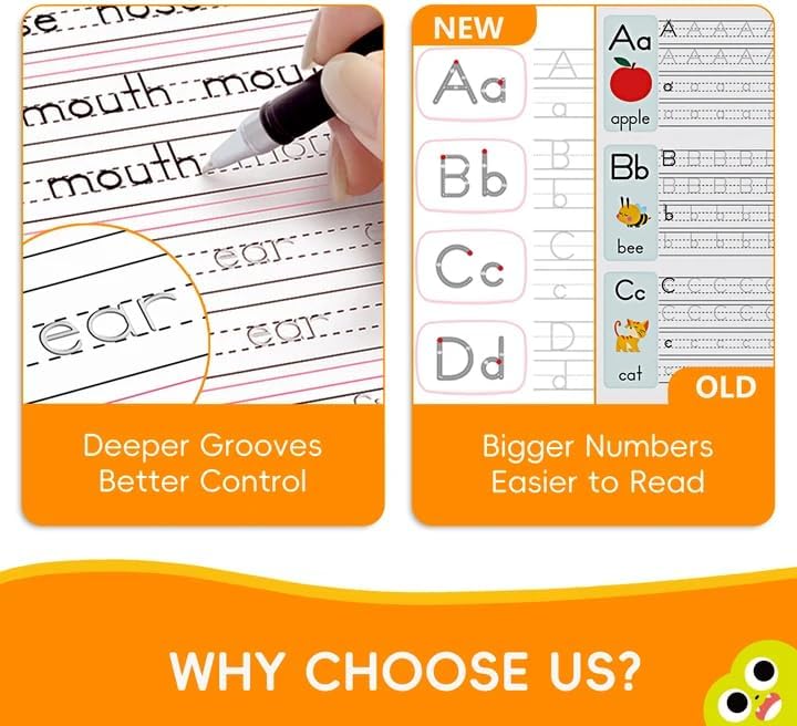 Large Magic Grooved Writing Practice for Kids 3-5