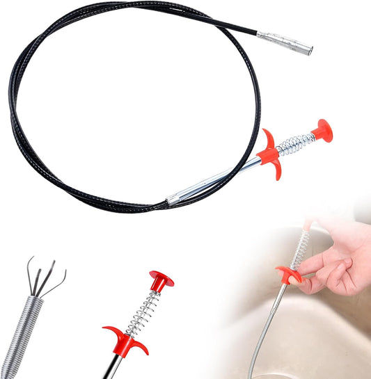 Spring Pipe Dredging Tools Drain Snake Clog Remover
