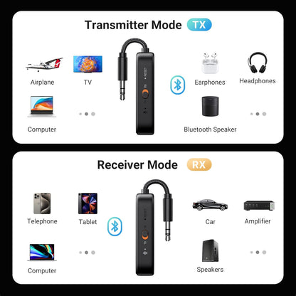 Wireless Bluetooth 6.0 Transmitter/Receiver 3.5mm Adapter