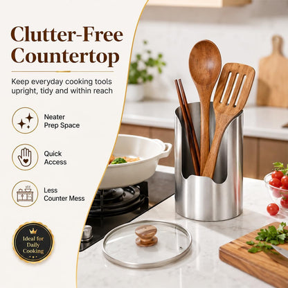 2 PCS Stainless Steel Multi-functional Kitchen Utensil Holder