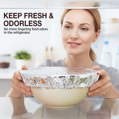 30Pcs Reusable Aluminum Foil Food Covers Thickened Heat-Resistant Material