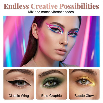 12Pcs Waterproof Colored Gel Eyeliner Pencil Set