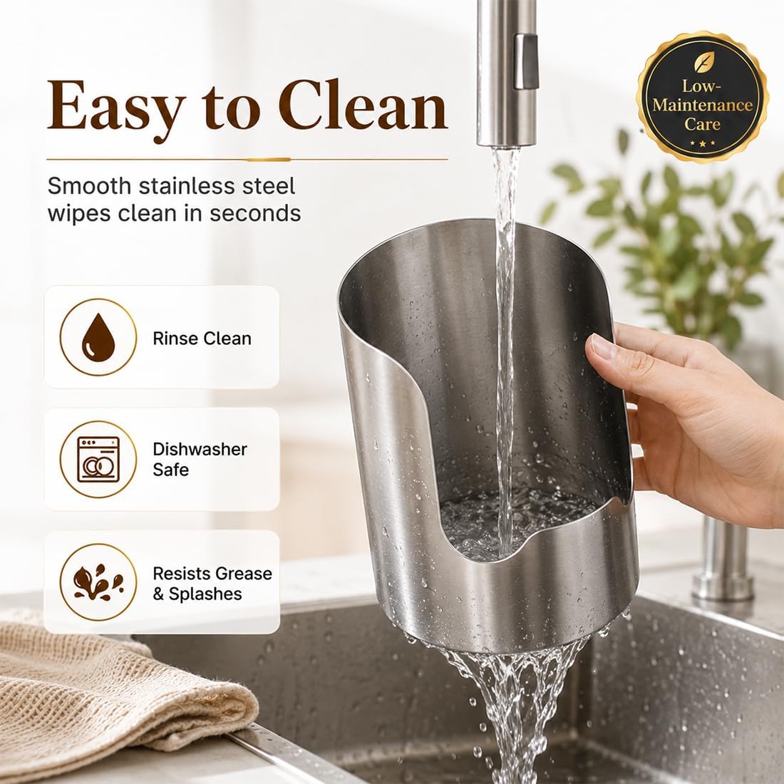 2 PCS Stainless Steel Multi-functional Kitchen Utensil Holder
