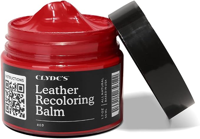Color Restore & Scratch Repair Balm for Faded Leather Furniture, Car Seats, Sofa & Vinyl