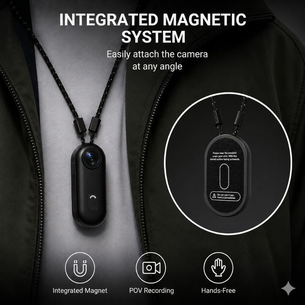 4K Mini Action Body Cam Thumb Sports Camera Hands Free Waterproof