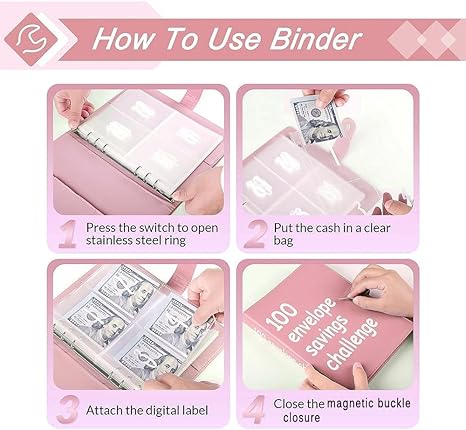 100 Envelopes Money Saving Challenge Budget Book