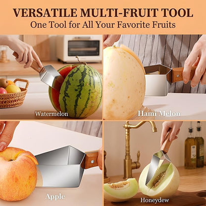2 Pack Stainless Steel Multifunctional Fruit Slicer Tool