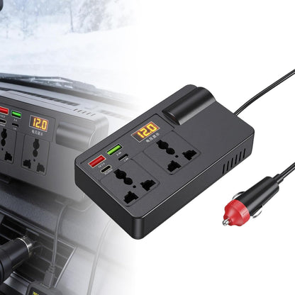 Portable Car Power Inverter 12V/24V to 220V with Digital Display