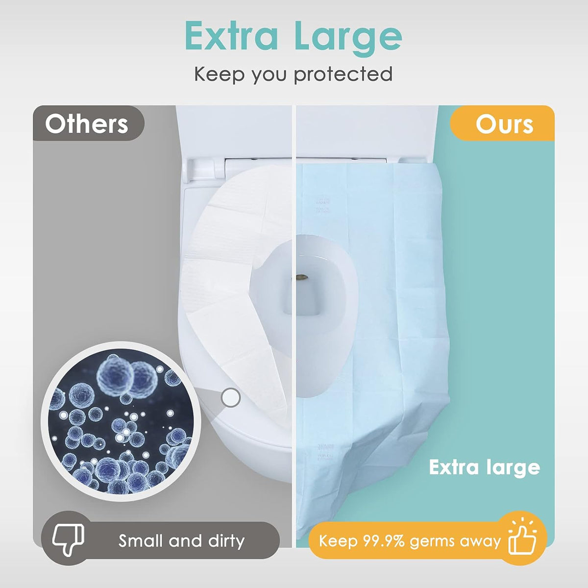 20 Count Toilet Seat Covers Disposable Travel Pack